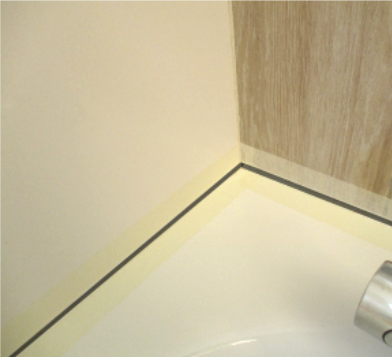 Mastic Silicone pour joints étanchéité douche, salle de bain