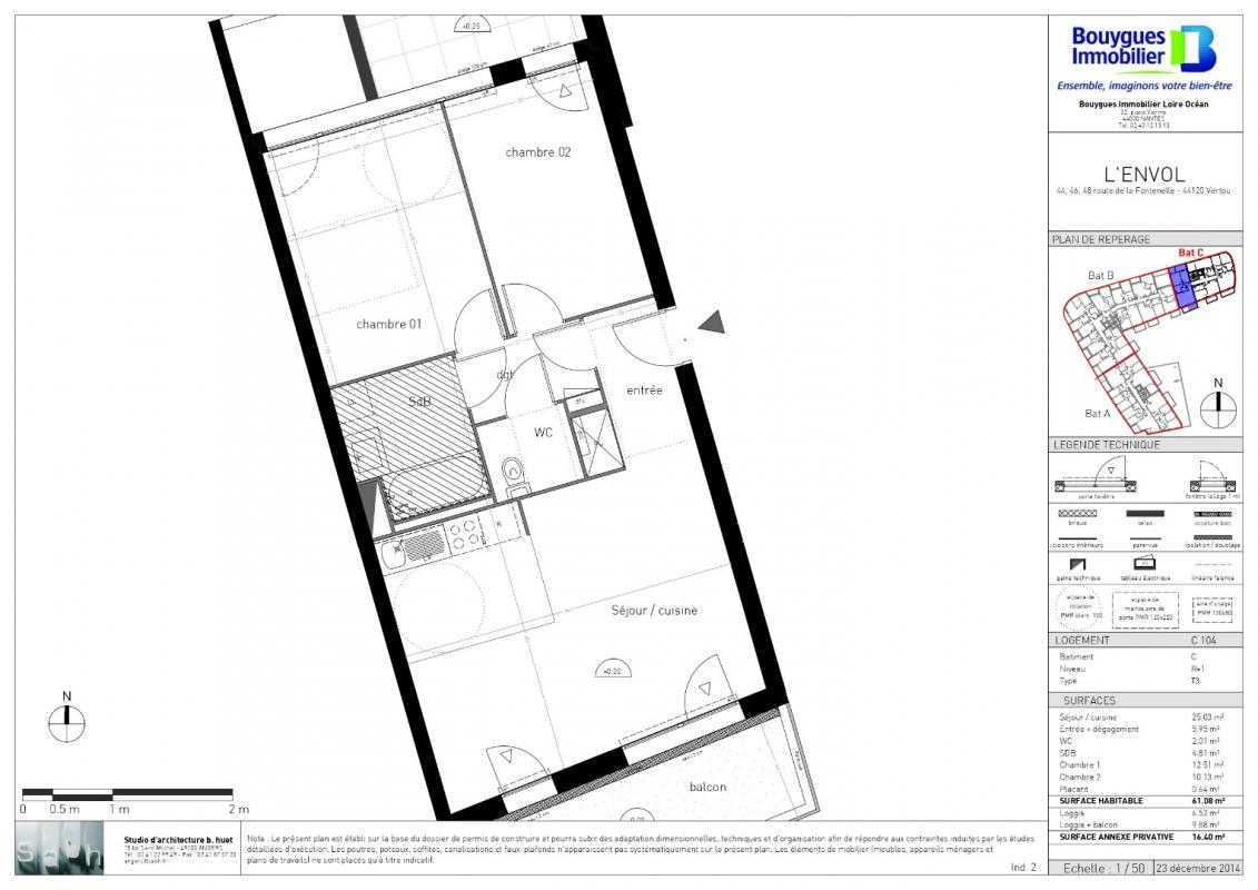 Appartement T1  - Nantes (403525) - photo-2