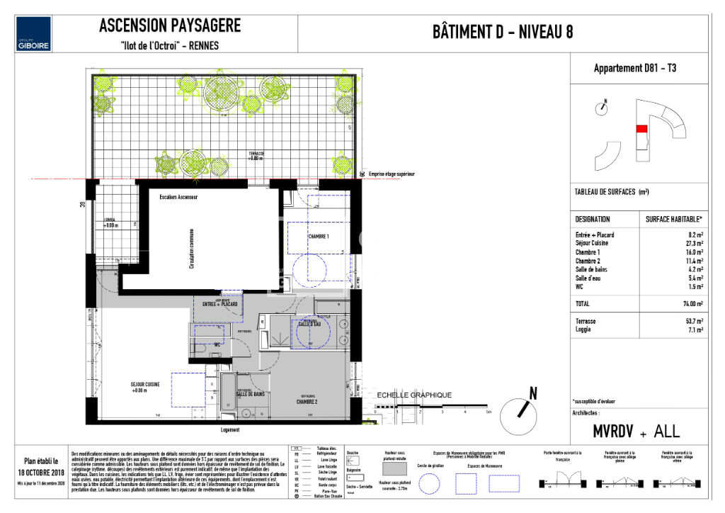 Appartement T4  - RENNES (MD25279) - photo-7